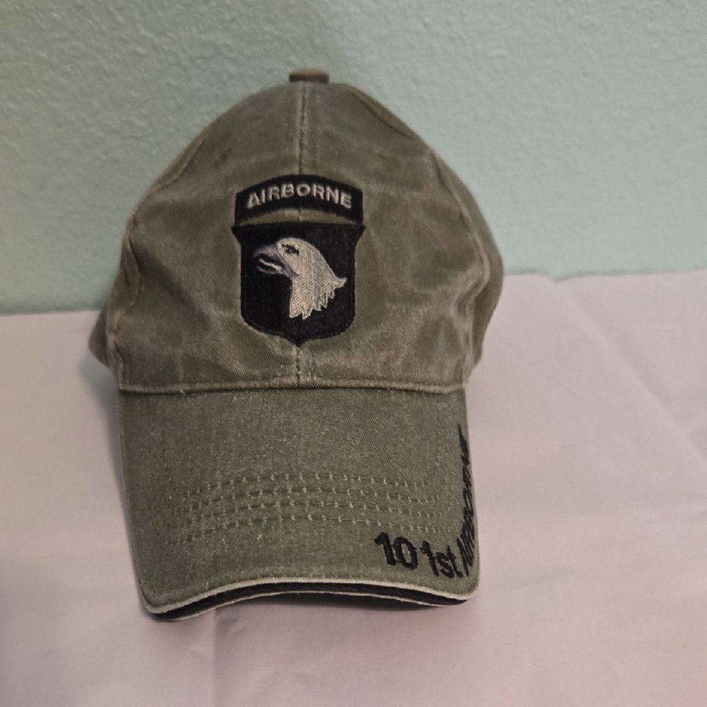 101st Airborne Screaming Eagles Olive Green Embroidered Cap